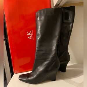 Anne Klein Black Heeled Boots